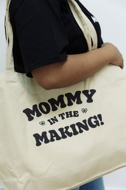 MOMMY IN THE MAKING ORGANIC TOTE BAG